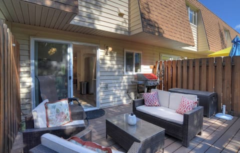 Deck with Outdoor Living Space and Grill