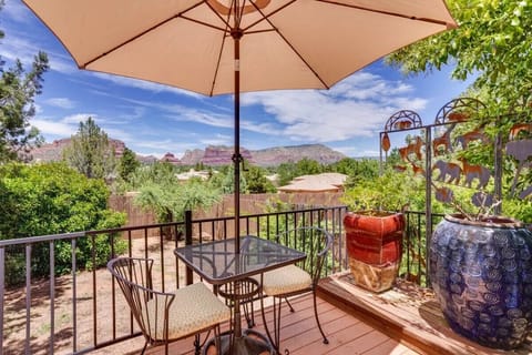Outdoor seating with a view!
