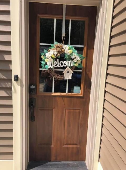 Private entry door for guest.