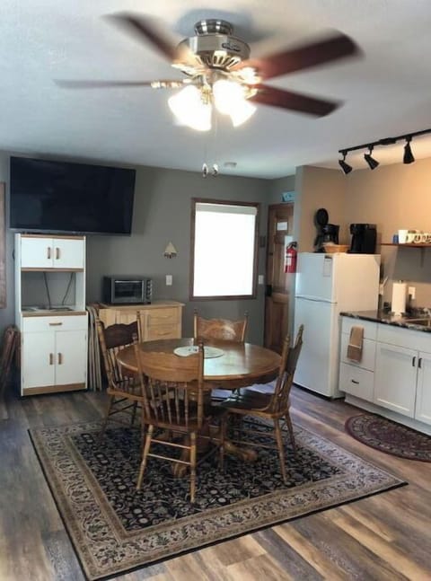 Dining and kitchen area.