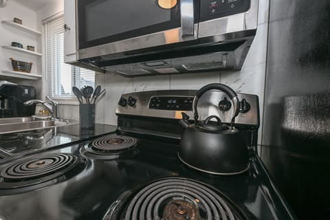 Stocked Kitchen! Utensils, place settings, pots & pans, crock pot, basic spices