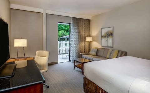 Unwind on the sofa, then step onto your balcony.