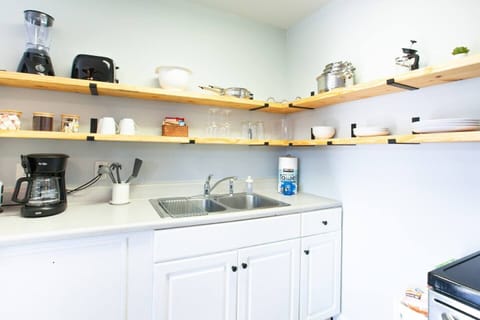 Enough supplies to start your stay with additional cleaning supplies located under the kitchen sink