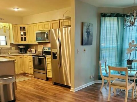 Kitchen open to the living area