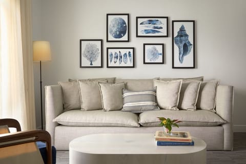 Living area with private balcony