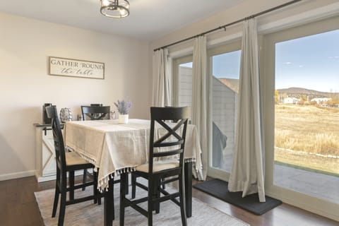 Back patio and open space access.  Gas grill available year round. 