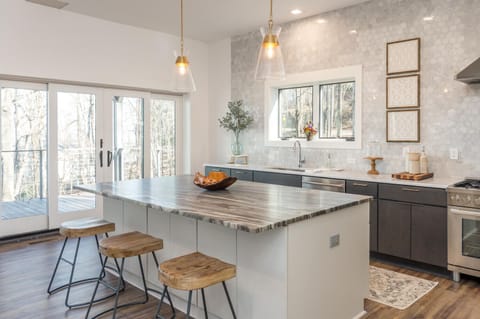 Hangout at the island while dinner is being prepared