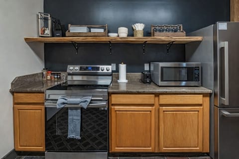 Kitchen view 1 at Trails End Lodge