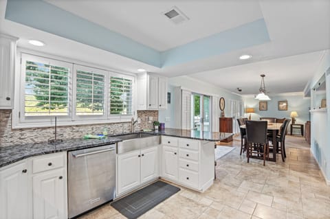 Large kitchen with open concept