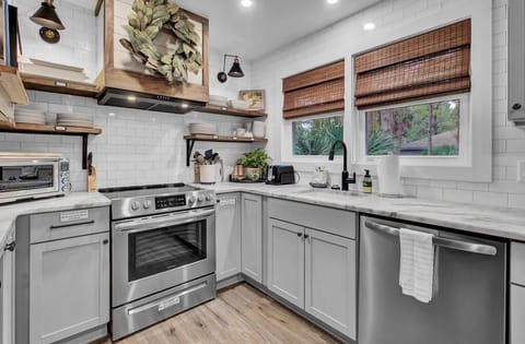 Kitchen at Little Cottage by the Sea