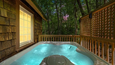 Hot tub with great views