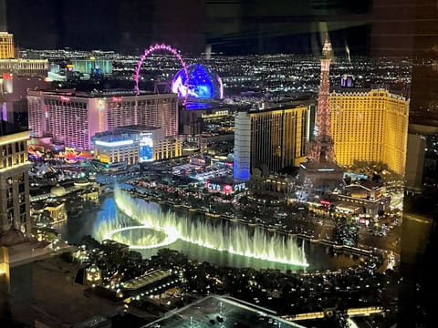 Actual view from room taken from my mom's iPhone 12 after the Sphere opened