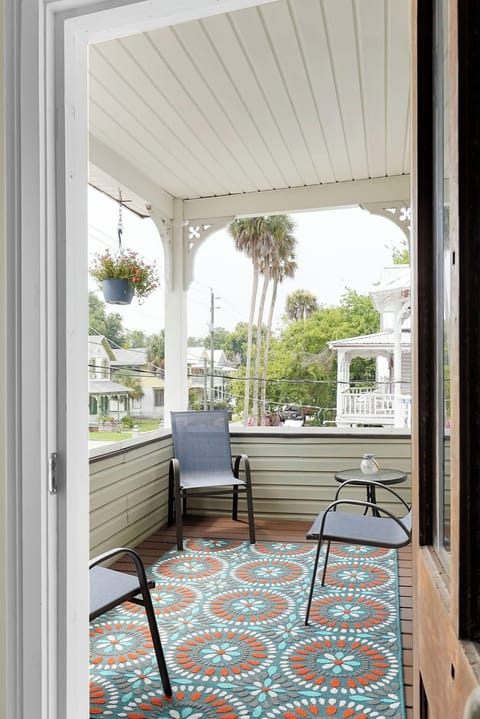 Balcony overlooking historic Lincolnville 