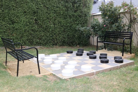 Enjoy a game of checkers with the family