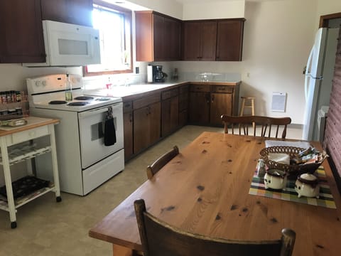 Kitchen is fully functioning for cooking, eating, entertaining. New counters.