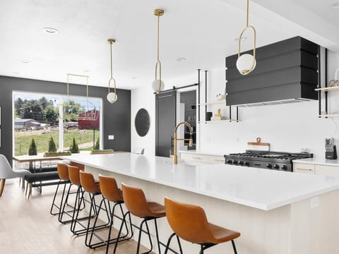 Fully equipped gourmet kitchen. 