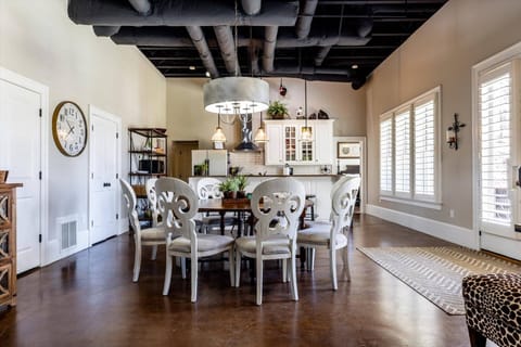 This is the dining area on the lower floor - lots of space!
