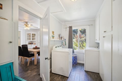 Indoors, Washer, Floor, Flooring, Ceiling Fan