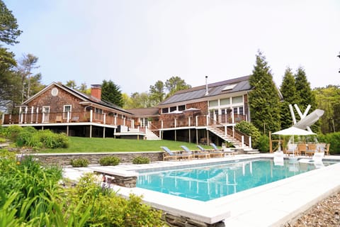 18' x 44' solar heated custom designed pool, overlooking the house & garden