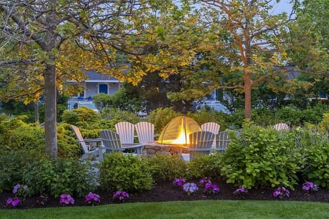 Gather at the glowing fire pit for cozy evening chats.