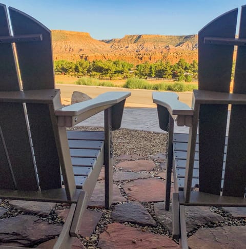 View of Gooseberry Mesa from the front patio.