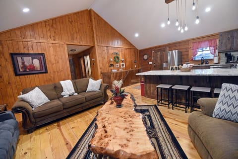 Open plan kitchen/living room