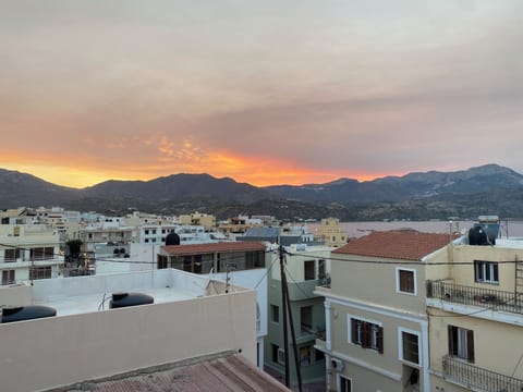 Balcony views at sunset.
