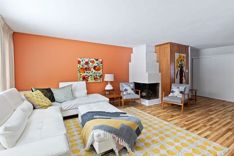 View of the living room from the front door