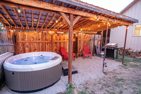 Private Hot Tub and Barbeque Area