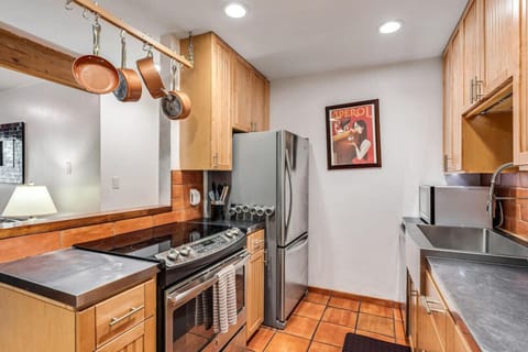 Well-lit rustic kitchen