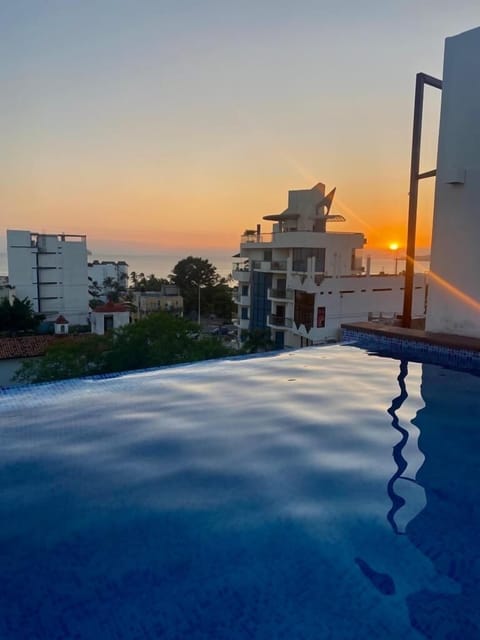 Sunset from roof top 