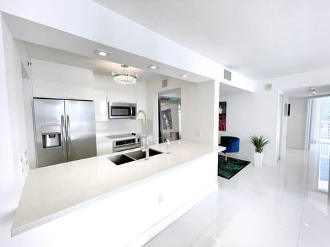 Fully equipped kitchen with complete set of cookware