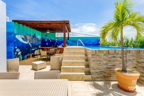 THIS is your private rooftop lounge & pool area!