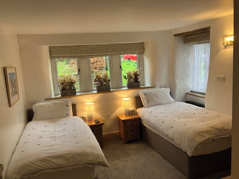 Twin beds, can be altered to Super Kingsize on request. 
