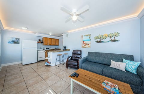 Pullout sofa bed for extra guests