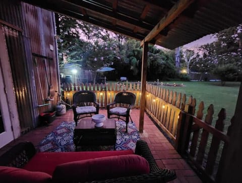 Solar lights on your patio.