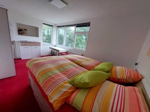 Your top floor private bedroom with bathroom on the same floor