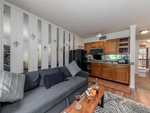 Queen Size Sleeper Sofa + Kitchen