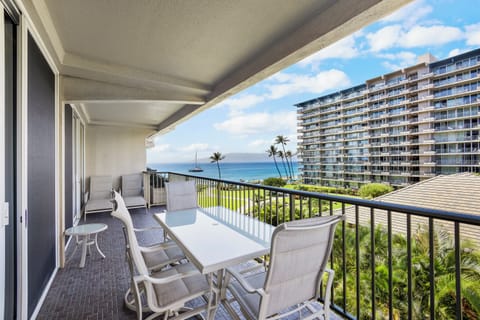 Dine al fresco on your private balcony with sweeping ocean views, swaying palms, and refreshing island breezes—your perfect Hawaiian morning coffee spot awaits.