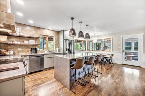 Gourmet meal prep in our fully updated kitchen.