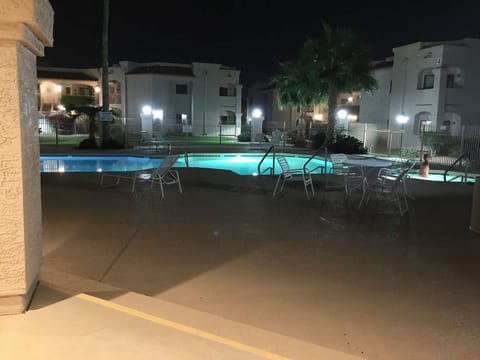 Soft water 82-degree pool and therapeutic spa