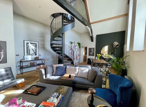 Large living and dining space