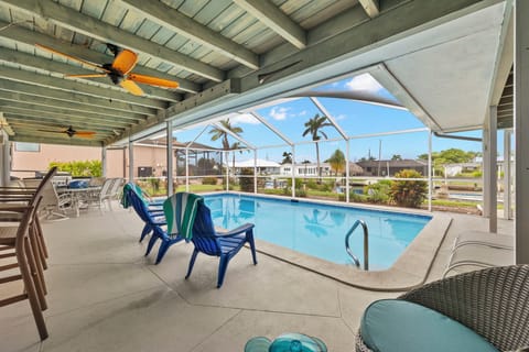 Villa Florence has a large electric-heated pool