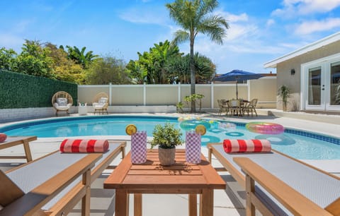 Enjoy some cold beverages and sunshine from the stylish pool side loungers
