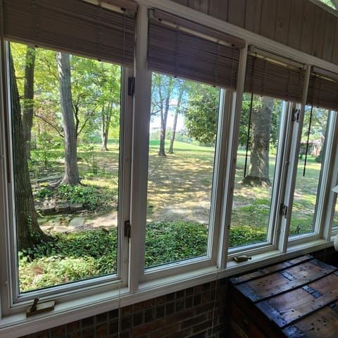 You will love the view of the back yard , and a glance at the 10th on the golf