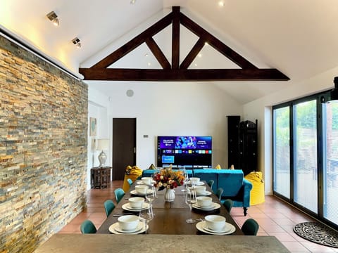 Living room dining area
