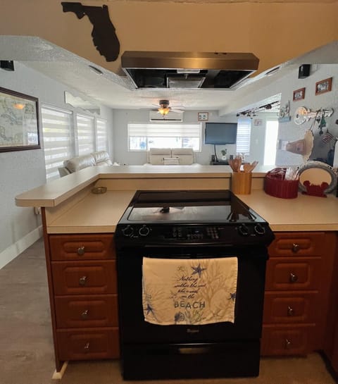 Kitchen with view of Channel