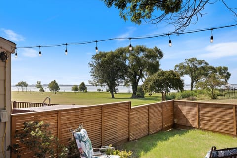 Beautiful view of Lake Ray Hubbard from backyard.  3 minute walk to the lake.
