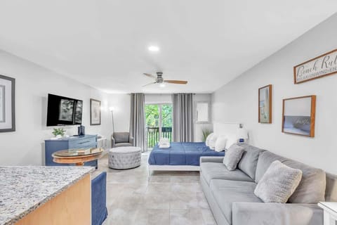 Open Living Space with King Bed