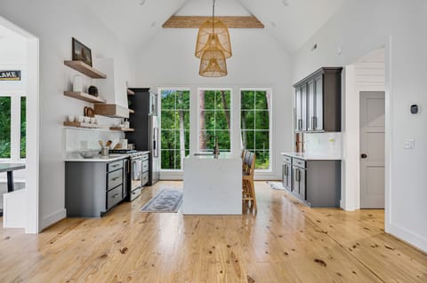 Open kitchen on main level